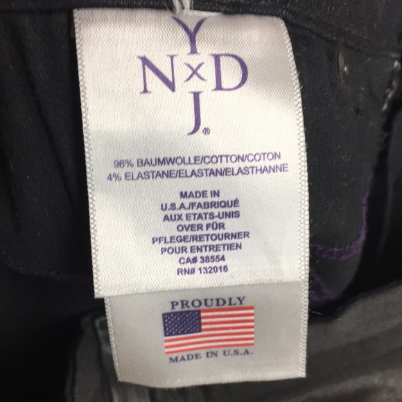 NYDJ Waxed Denim Black Jeans - Picture 8 of 9